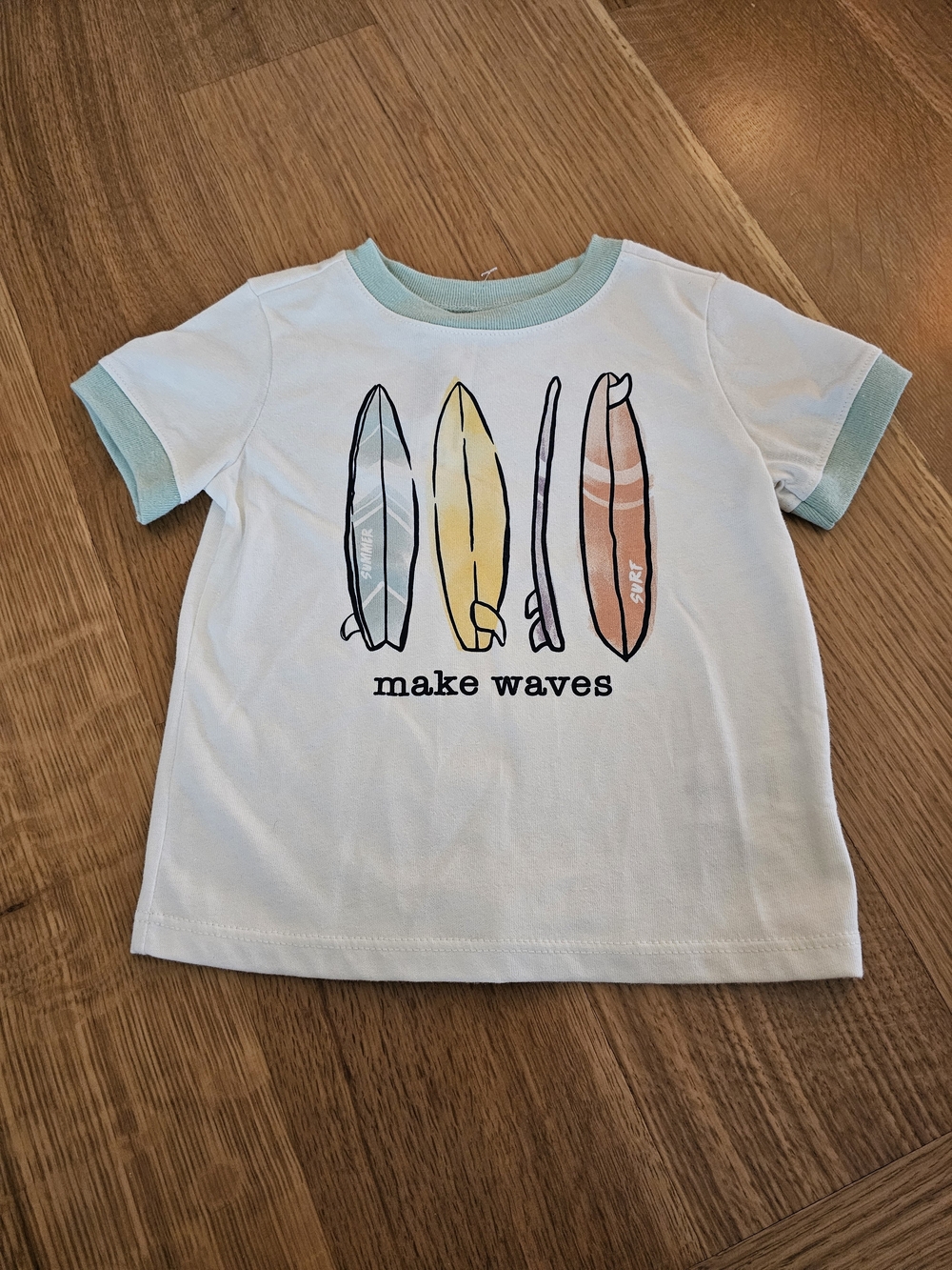 Garnimals Make Waves Surf Graphic Tee - Light Blue